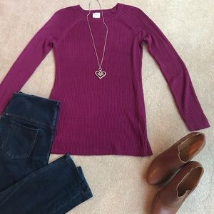 Cupio Ribbed Tunic Sweater